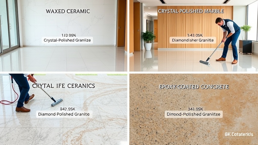 מה ההבדל בין פוליש ווקס, קריסטל, יהלום ואפוקסי?